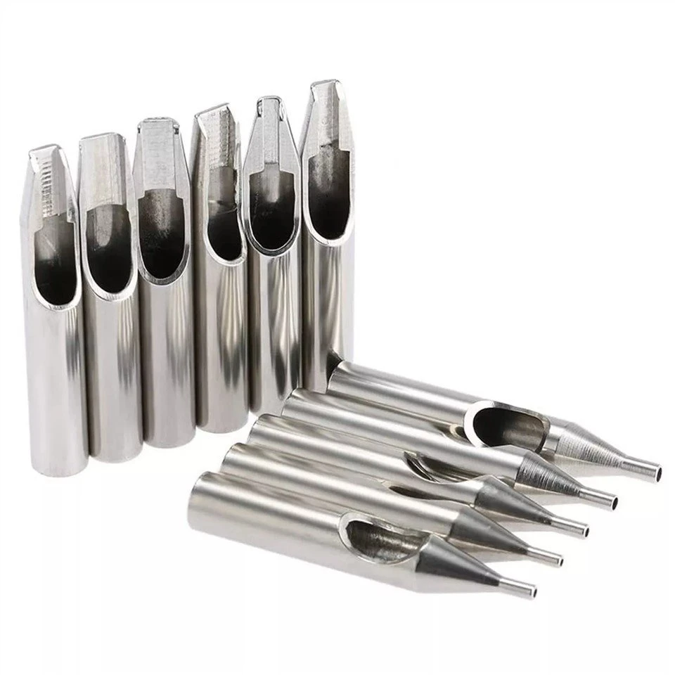 Set de sfaturi pentru tatuaje din oțel inoxidabil